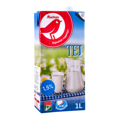 Auchan UHT tej 1,5% 1l